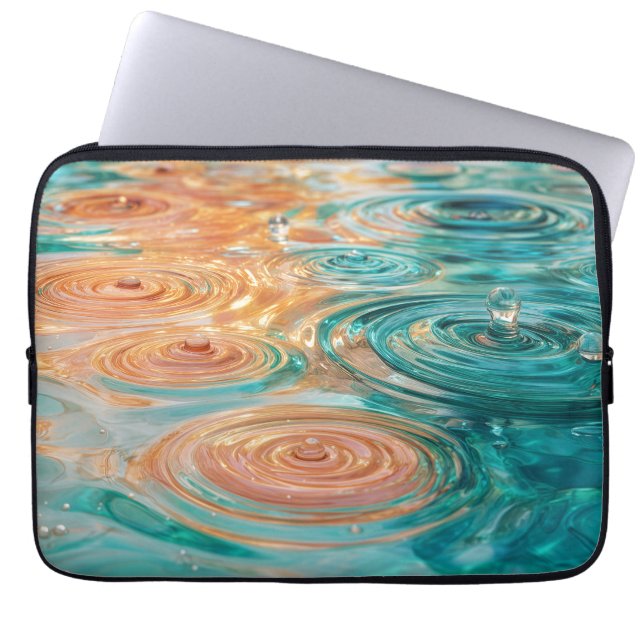 Capa Para Notebook Ondulações de Tranquilidade Harmonia Abstrata da Á (Frente)