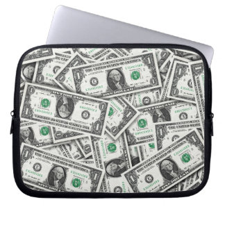 Capa Para Notebook One Dollar Bill Pattern