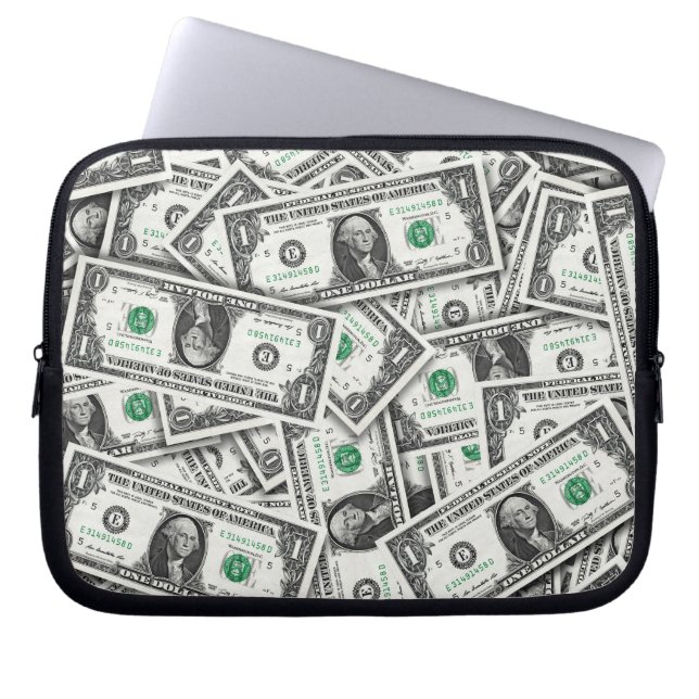 Capa Para Notebook One Dollar Bill Pattern (Frente)