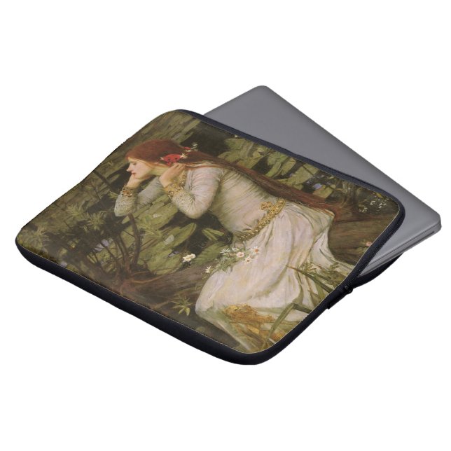 Capa Para Notebook Ophelia de Pond por John William Waterhouse (Frente Topo)
