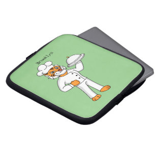 Capa Para Notebook Óptica de desenho animado de tigre engraçado
