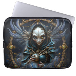 Capa Para Notebook Oráculo Celestial – Guardião Entre as Estrelas.