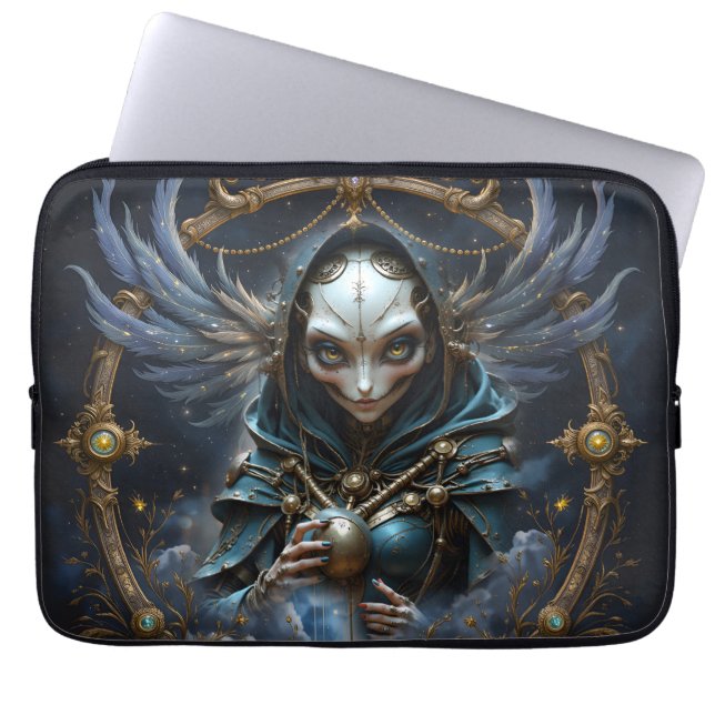Capa Para Notebook Oráculo Celestial – Guardião Entre as Estrelas.  (Frente)