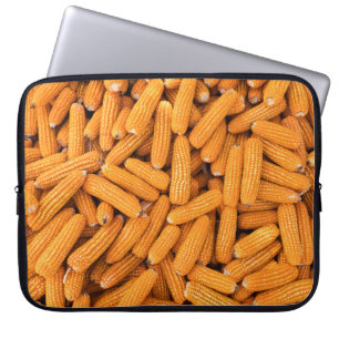 Capa Para Notebook Orange Corn Cob: Colheita de Fundo Agrícola