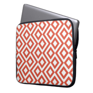 Capa Para Notebook Orange e White Meander