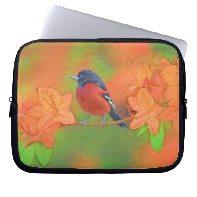 Capa Para Notebook Orchard Oriole Songbird Pintura Original (Frente)