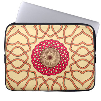 Capa Para Notebook Organic Mandala Spiral Design