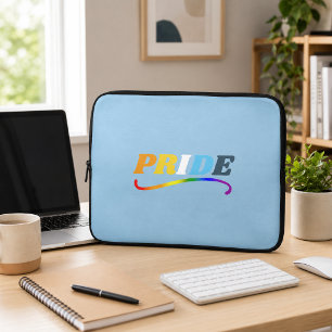 Capa Para Notebook Orgulho AroAce - Swoosh Arco-íris