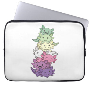 Capa Para Notebook Orgulho de Sinalizador Genderfae Lgbtq Axolotl