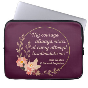 Capa Para Notebook Orgulho e Preconceito Citação I - Estilo Bonito