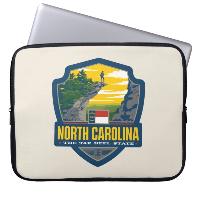 Capa Para Notebook Orgulho Estatal | Carolina do Norte (Frente)