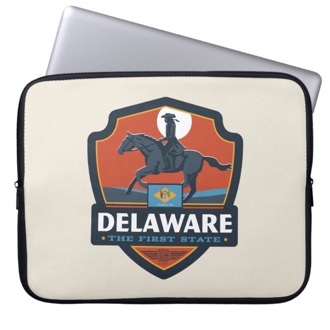 Capa Para Notebook Orgulho Estatal | Delaware (Frente)
