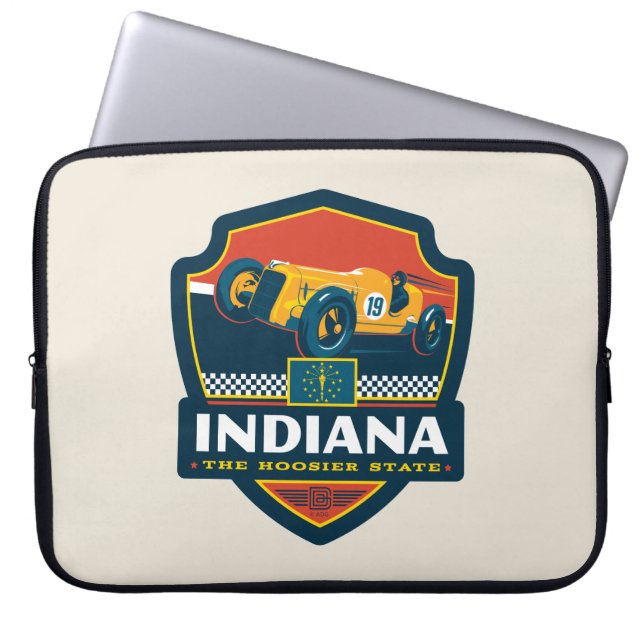 Capa Para Notebook Orgulho Estatal | Indiana (Frente)