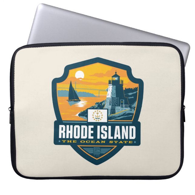 Capa Para Notebook Orgulho Estatal | Rhode Island (Frente)