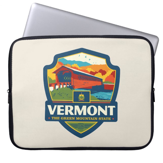 Capa Para Notebook Orgulho Estatal | Vermont (Frente)