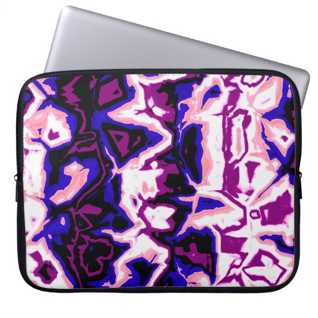 Capa Para Notebook Orgulho Genderfluid Listras Mármore Funky Boho Ret (Frente)