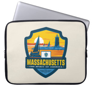 Capa Para Notebook Orgulho Massachusetts do estado