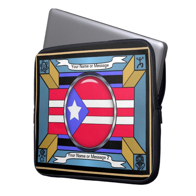 Capa Para Notebook Orgulho Puertorriquicano (Frente Esquerda)