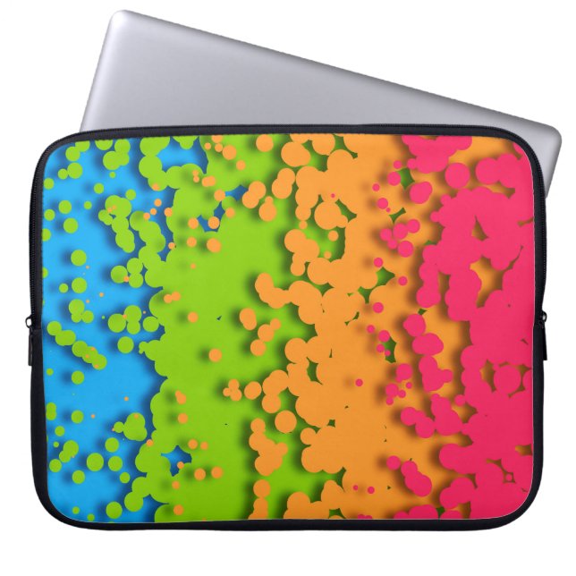 Capa Para Notebook Orgulhos Panromântico Groovy Retro Bubbly Trippy F (Frente)