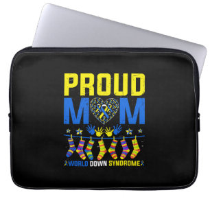 Capa Para Notebook Orgulhosa Mãe Mundo em Baixo Síndrome de Sensibili