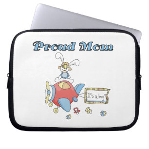 Capa Para Notebook Orgulhoso avião da mãe. É um presente para garotos