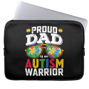 Capa Para Notebook Orgulhoso Pai De Uma Família Lidadora do Autismo