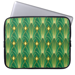 Capa Para Notebook Oriental Elegance: Wallpaper Art Deco