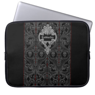 Capa Para Notebook Ornamento de Cinzas de gótico com Personalização d