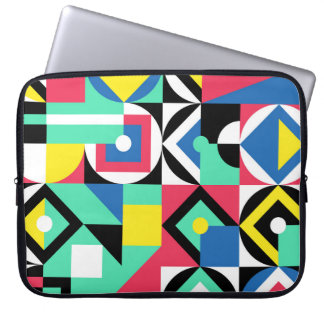 Capa Para Notebook Ornamento Decorativo de Formas Geométricas Colorid