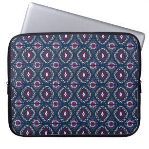 Capa Para Notebook Ornamento geométrico do folclore Ikat. Etnia triba