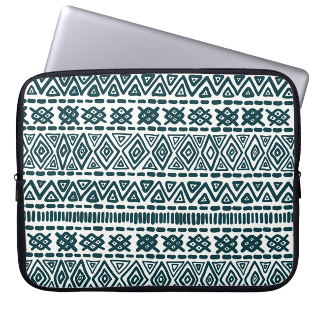 Capa Para Notebook ornamento tradicional sem costura em folk, estilo  (Frente)