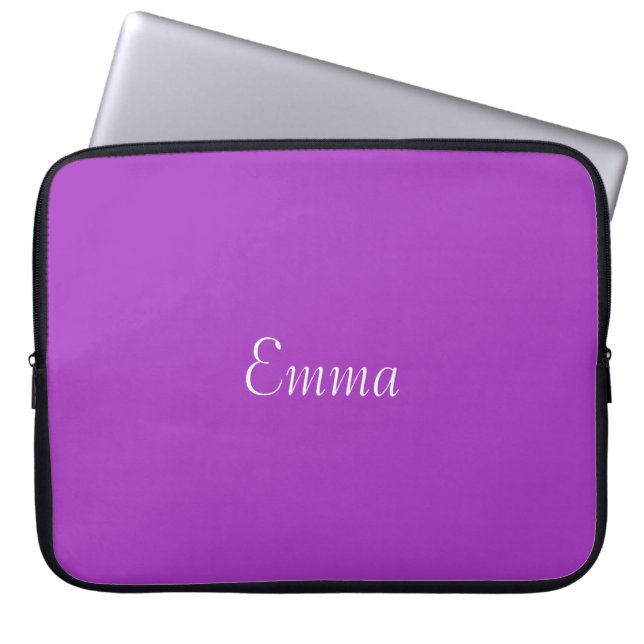 Capa Para Notebook Orquídea escura a bolsa de laptop personalizada (Frente)