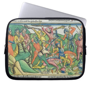 Capa Para Notebook Os êxodos 17 8-15 Aaron e Hur apoiam as mãos de