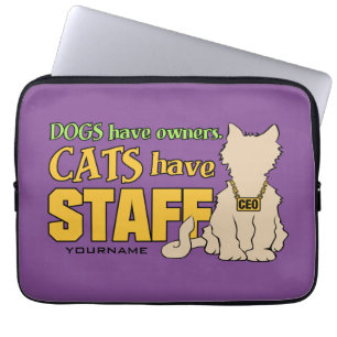 Capa Para Notebook OS GATOS TÊM bolsas de laptop personalizadas FUNCI