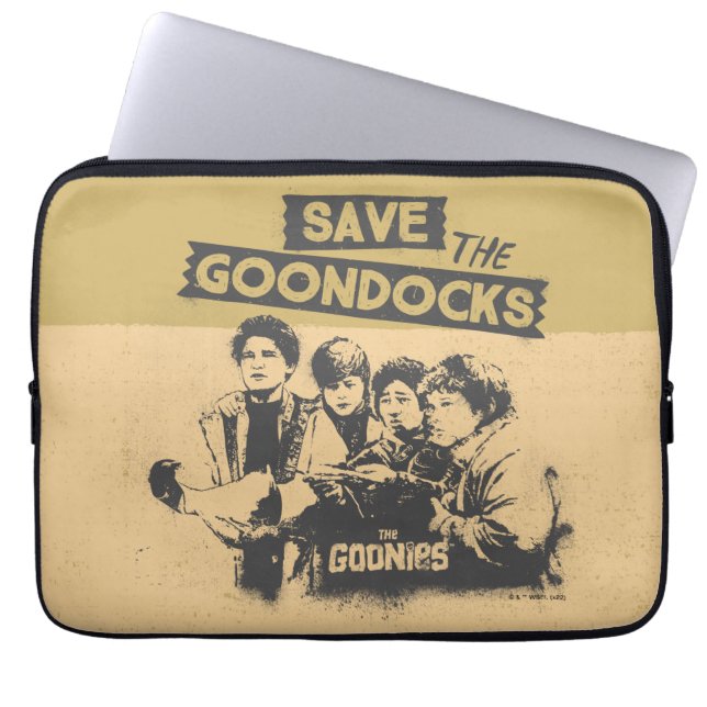 Capa Para Notebook Os Goonies "Salvem As Docks" (Frente)