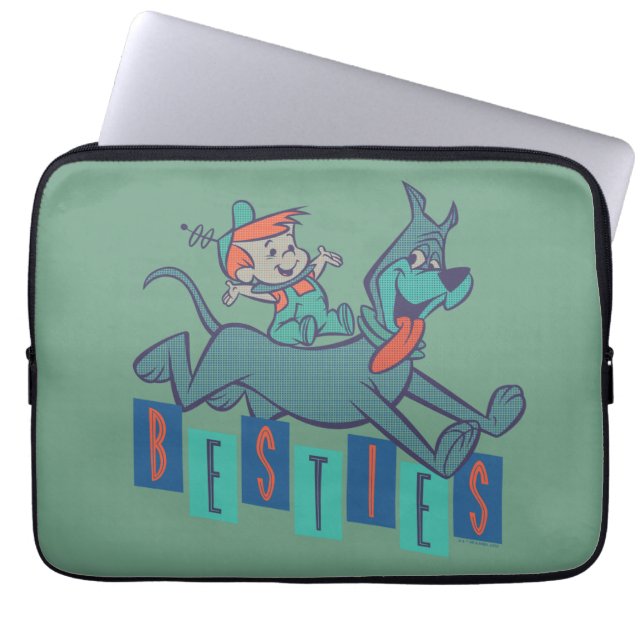 Capa Para Notebook Os Jetsons | Elroy & Astro Besties (Frente)