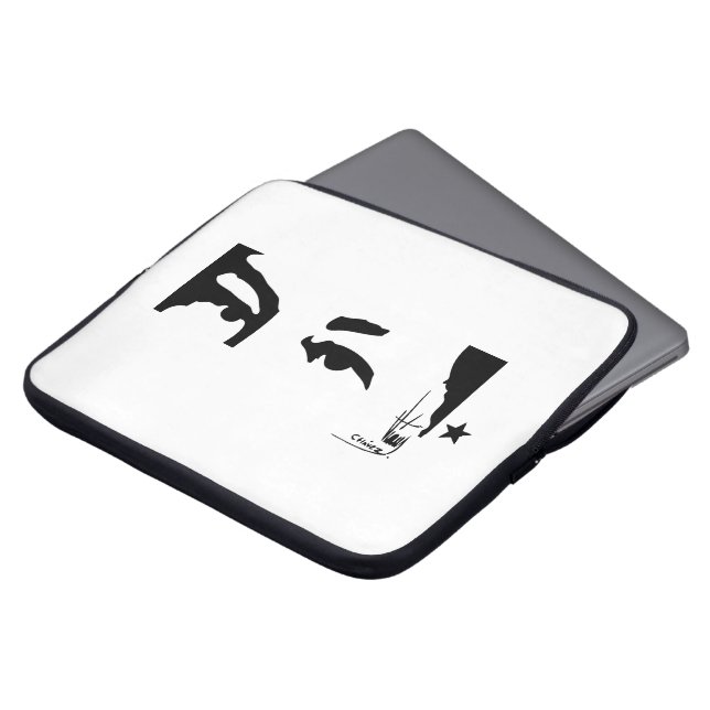 Capa Para Notebook Os olhos & a assinatura de Hugo Chavez (Frente Topo)