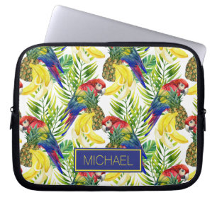 Capa Para Notebook Os papagaios e a fruta tropical   adicionam seu