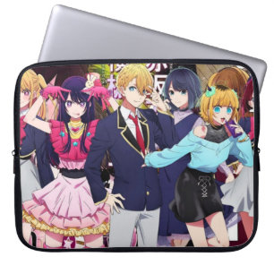 Capa Para Notebook Oshi no Ko: Saco de laptop dos Principais Caracter