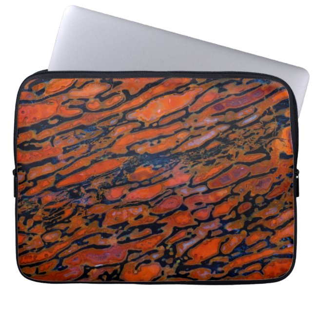 Capa Para Notebook Osso de dinossauro petrificado vermelho (Frente)