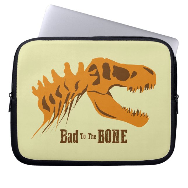 Capa Para Notebook Ossos T-Rex (Frente)