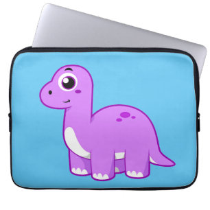 Capa Para Notebook Ótima Ilustração De Um Dinossauro Brontossauro.