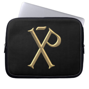 Capa Para Notebook Ouro "3-D" Chi-Rho 3