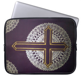 Capa Para Notebook Ouro Cross Mandala