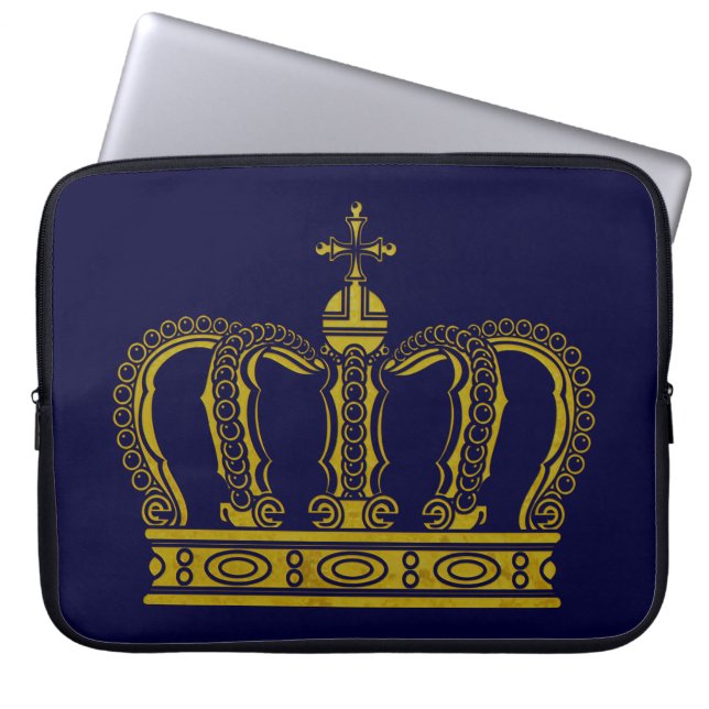 Capa Para Notebook Ouro Crown + suas ideias (Frente)