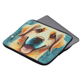 Capa Para Notebook Ouro Feliz Retriever