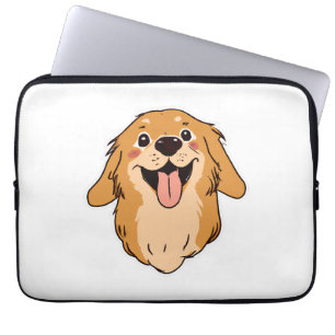 Capa Para Notebook Ouro Feliz Retriever Cachorro Cachorro Cachorro Pu
