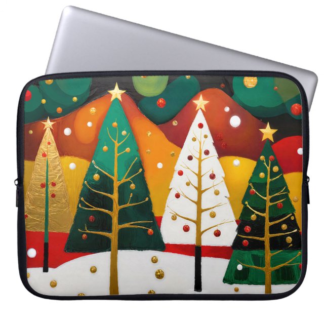 Capa Para Notebook Ouro Holiday Grove (Frente)