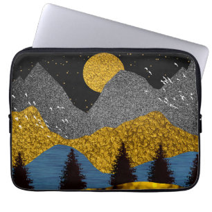 Capa Para Notebook Ouro Noite