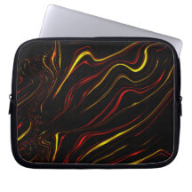 Ouro vermelho ondulado, longos traços sobre fundo 